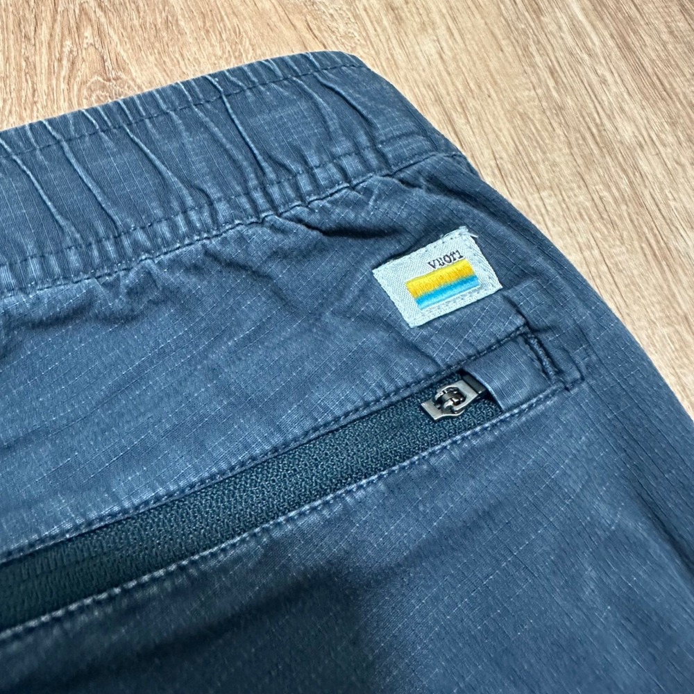 Vuori | Woman's Ripstop Cargo Pants Navy Blue Elastic‎ Waist Drawstring, Size S - Picture 5 of 6
